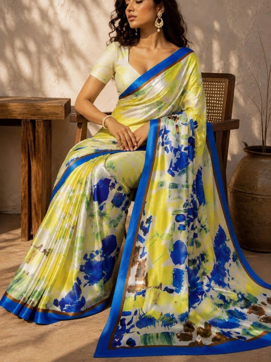 Jihana Fab Satin Mysore Silk Saree thumbnail 7