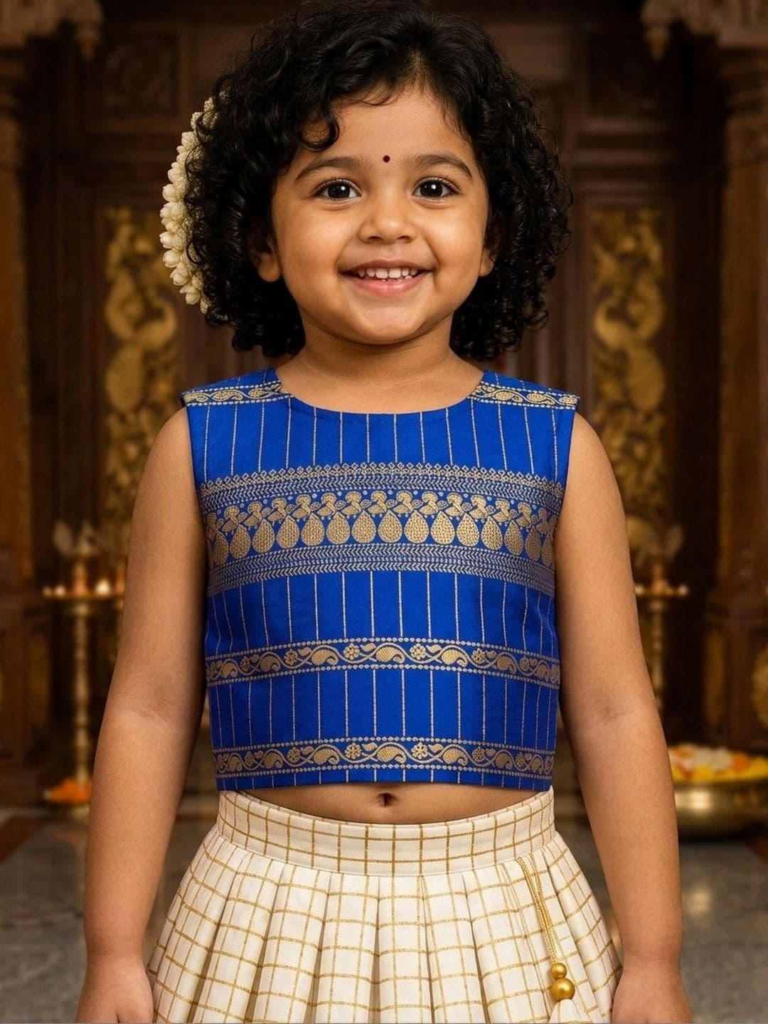 amzira Girls Ready to Wear Lehenga & thumbnail 5