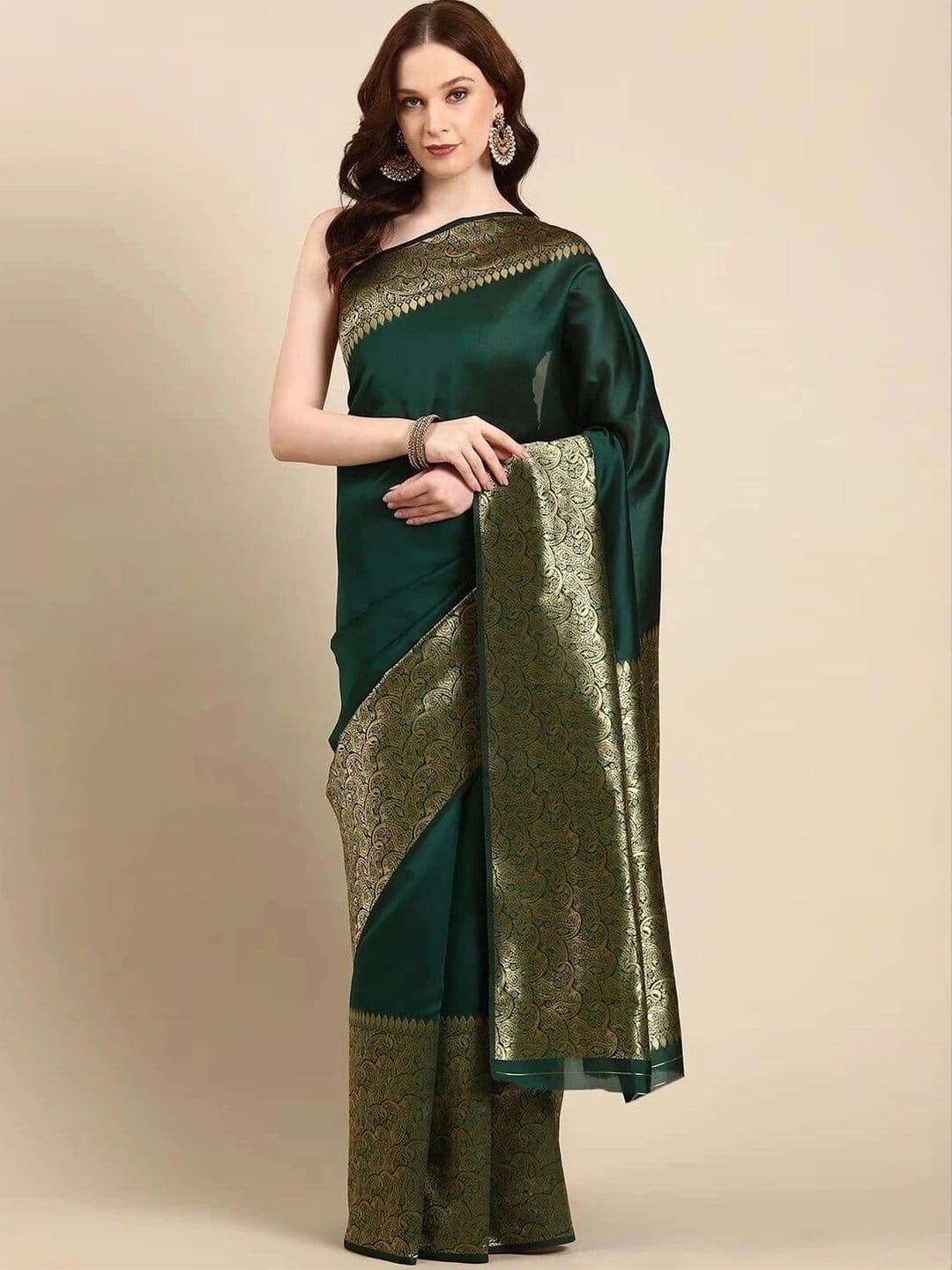 wearsquad Woven Design Zari Art Silk Banarasi Saree - view 1