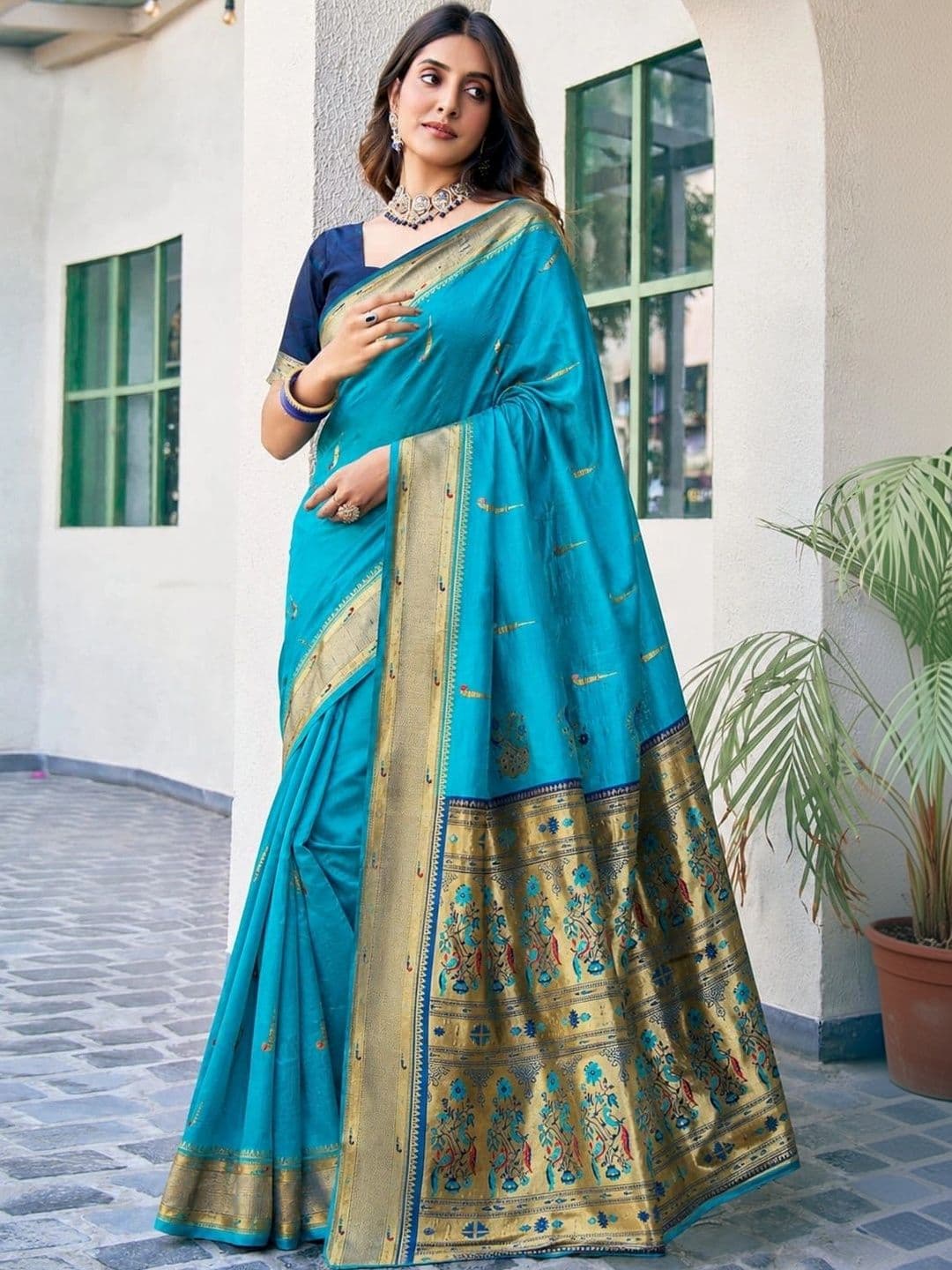 Moda Rapido Woven Design Zari Art Silk Designer Banarasi Saree - view 1