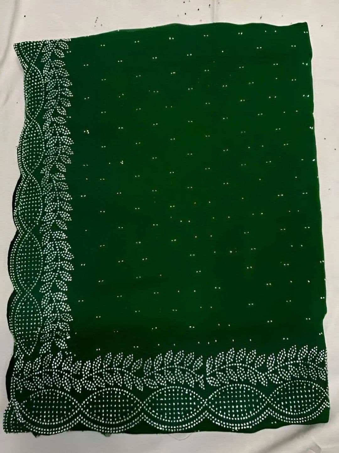 RENBRIZA Embroidered Poly Georgette Saree thumbnail 4