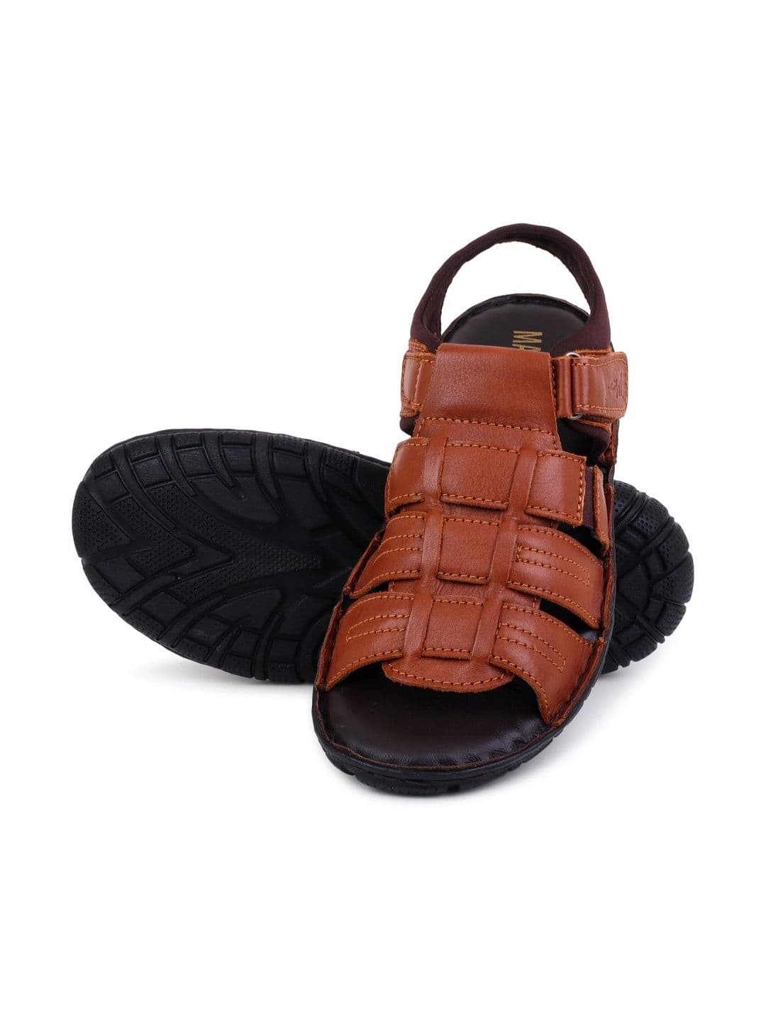 Mardi Gras Men Leather Comfort Sandals thumbnail 6