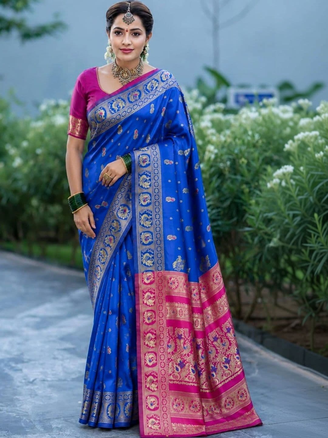 Moda Rapido Woven Design Zari Art Silk Designer Banarasi Saree - view 1