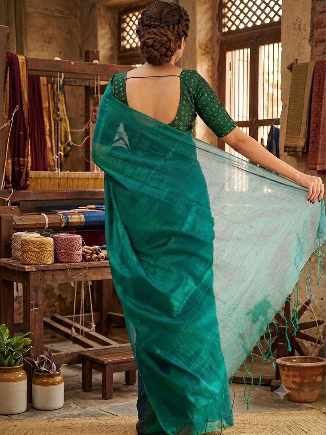 KALINI Tissue Saree thumbnail 2