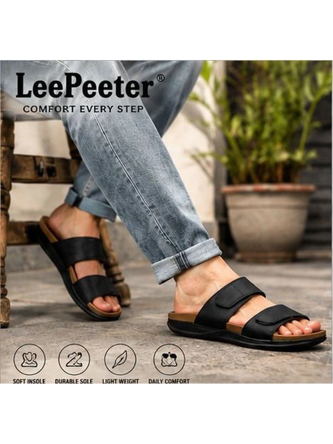 LEEPEETER Men Comfort Sandals thumbnail 3