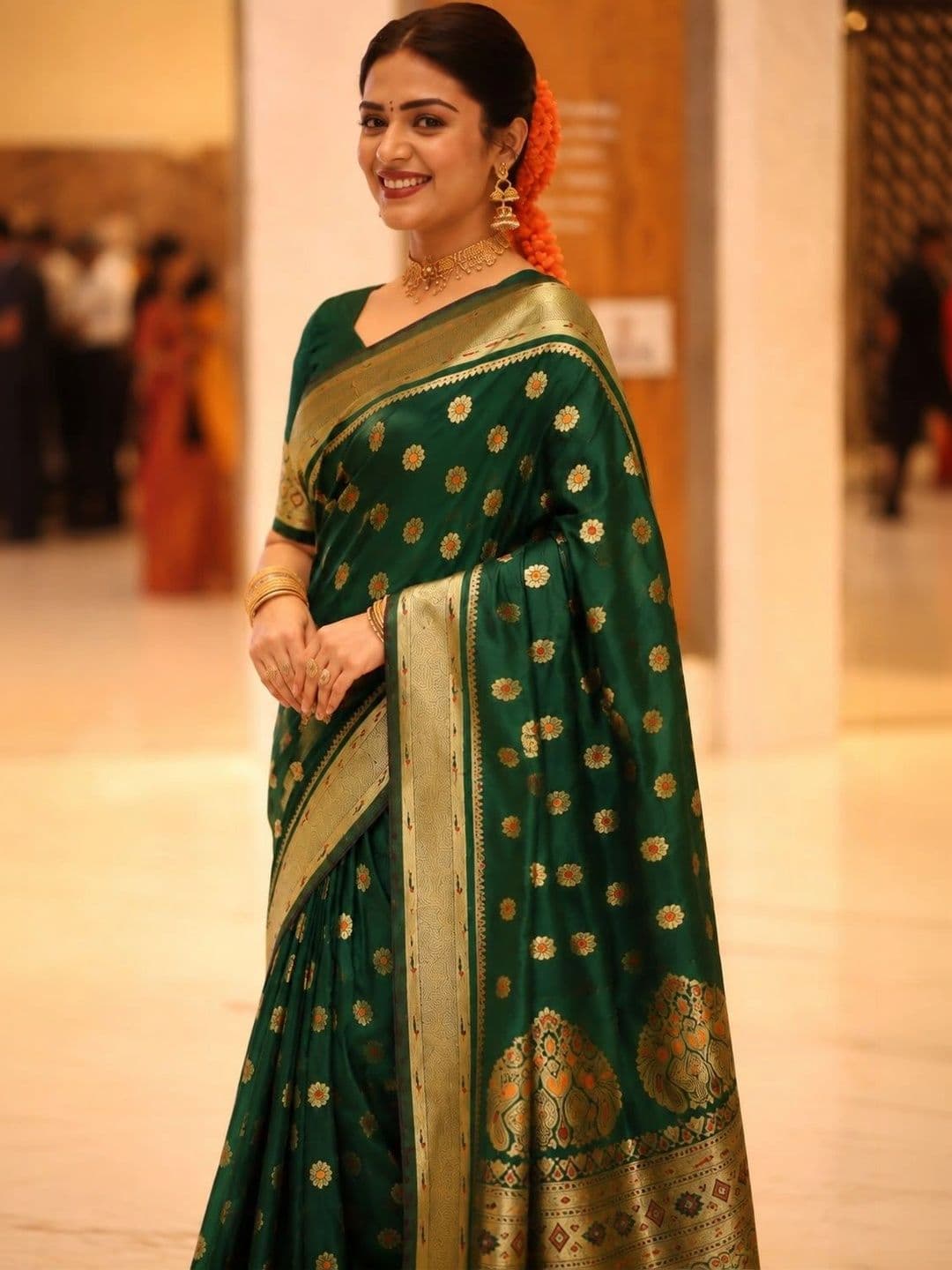 Moda Rapido Woven Design Zari Art Silk Designer Banarasi Saree - view 1
