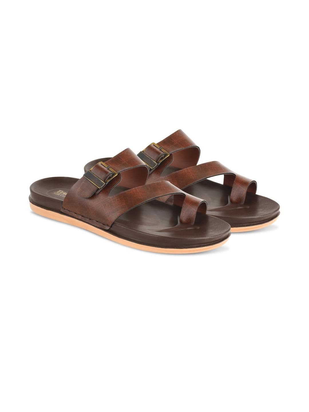 Trump Men Brown Flip Flops thumbnail 3