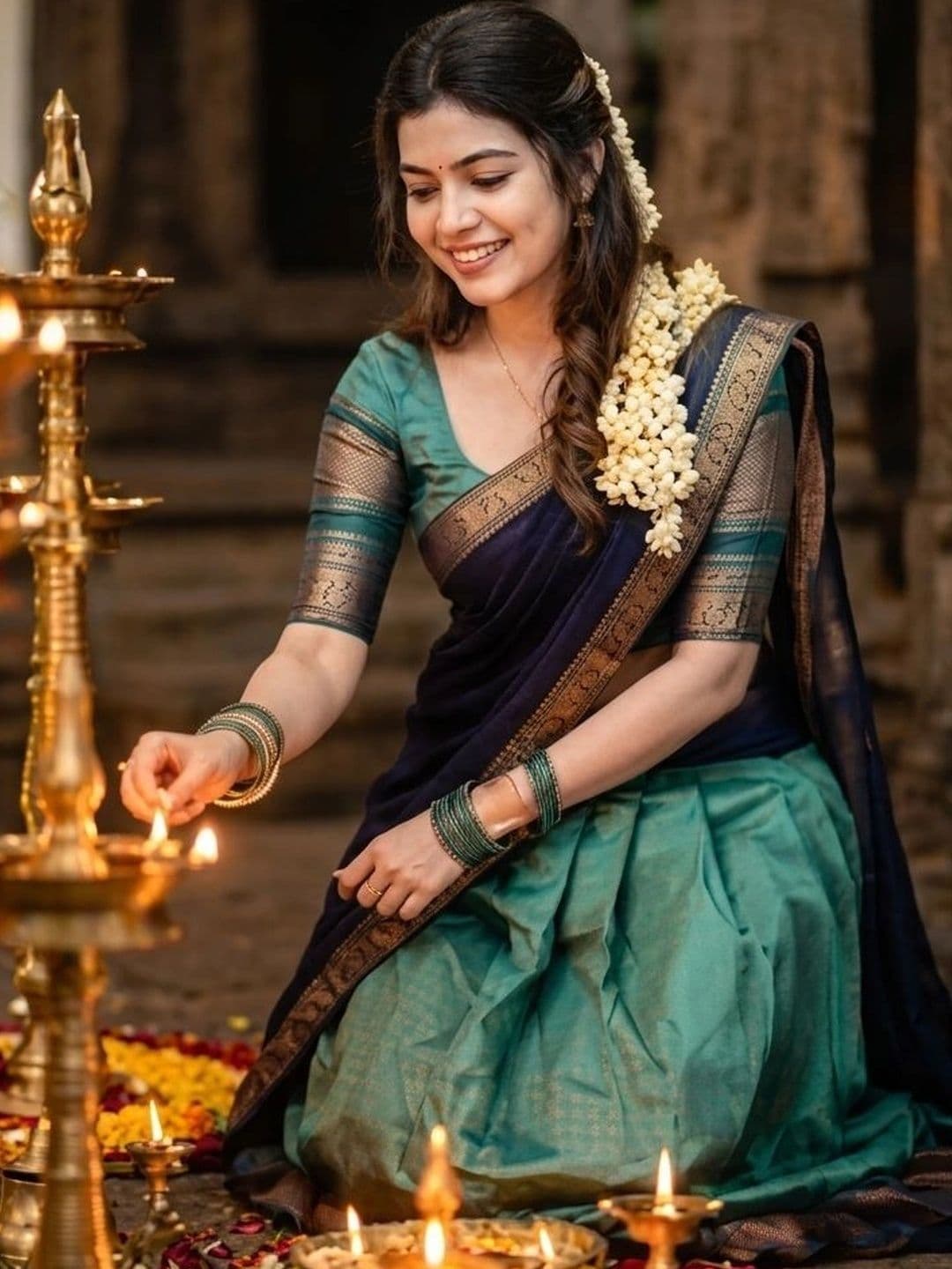 JIVUBA Ready to Wear Lehenga & Unstitched Blouse With Dupatta thumbnail 2
