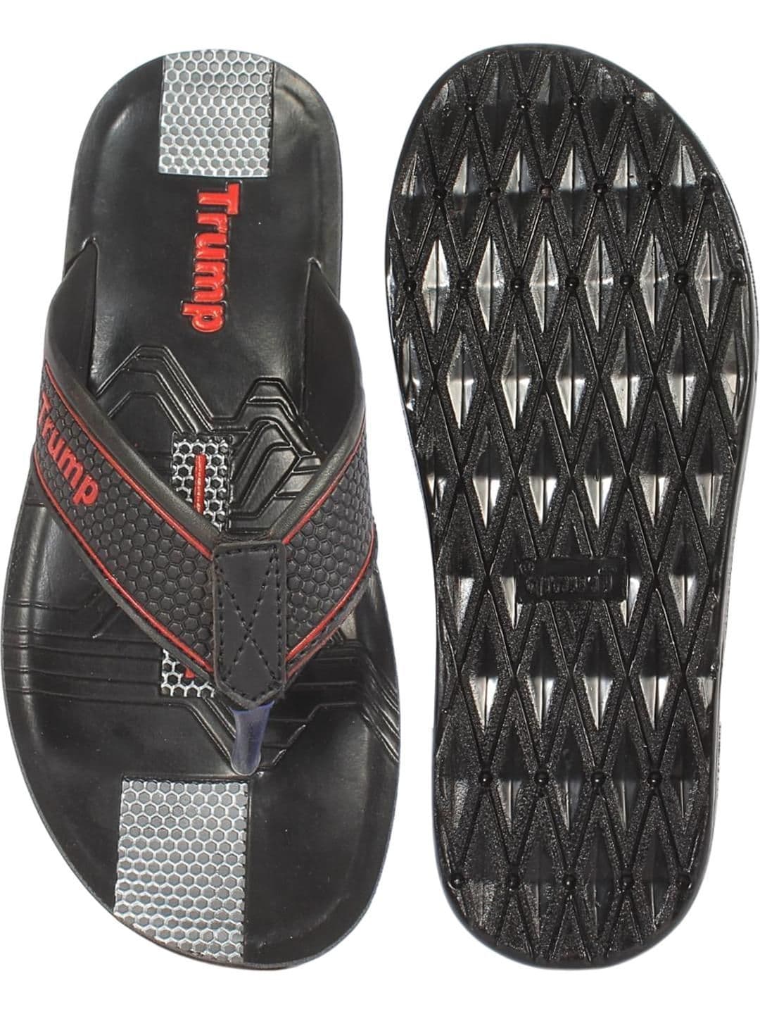Trump Black PU Flip Flops thumbnail 7