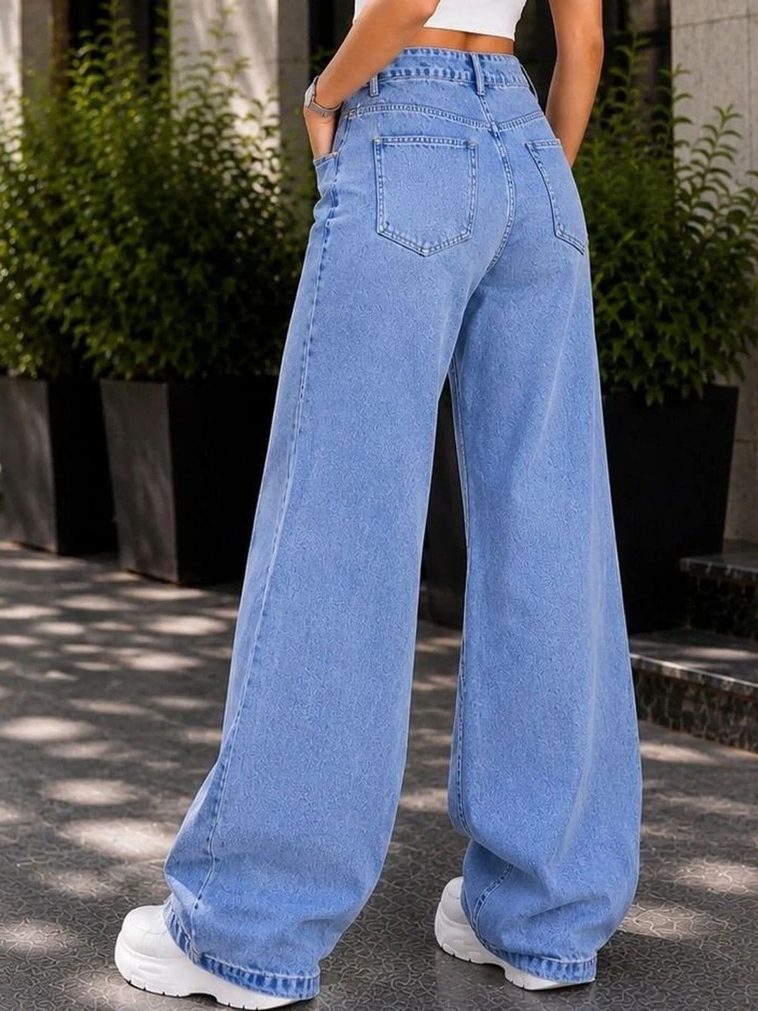 AKACY Women Straight Fit High-Rise Stretchable Jeans thumbnail 2