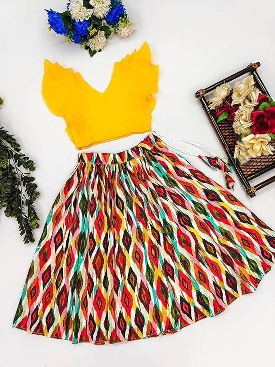 Sangria Girls Ready to Wear Lehenga & thumbnail 2