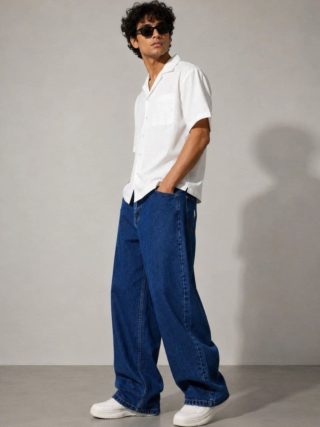 SiNk DENIMS Men Wide Leg Mid-Rise No Fade Jeans thumbnail 2