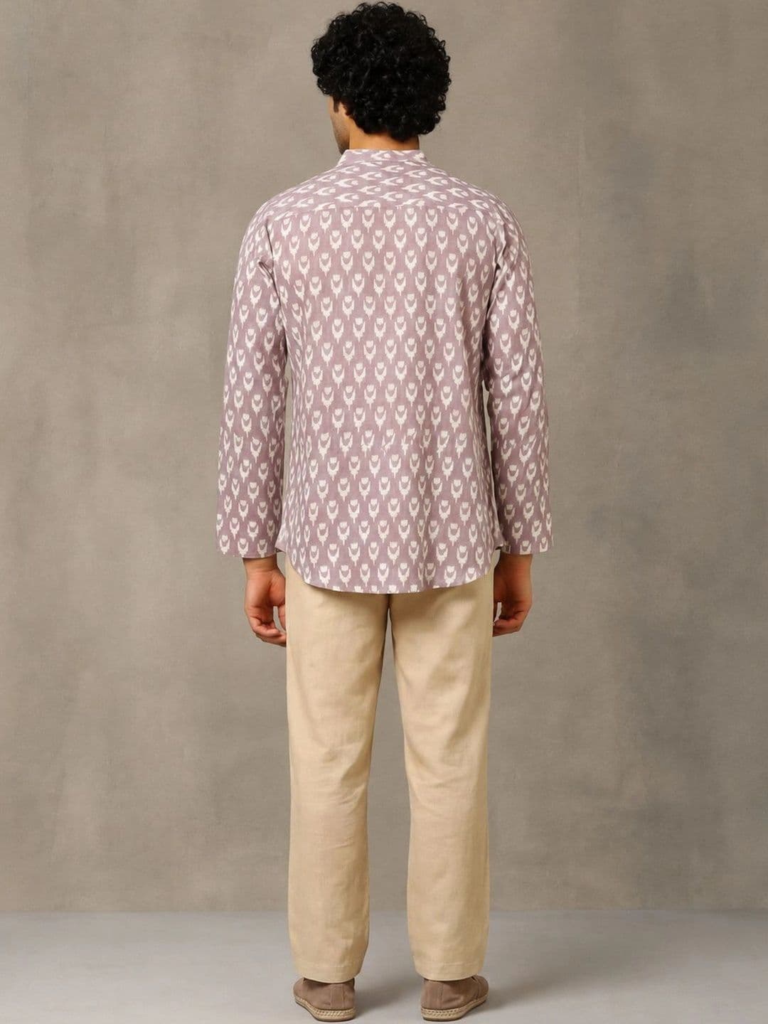 Navibhu Printed Pure Cotton Mandarin Collar Short Kurta thumbnail 5
