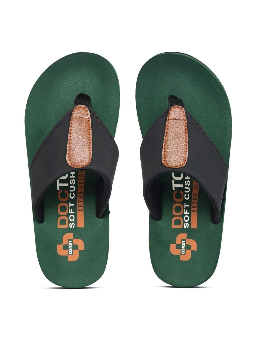 ASIAN Men Colourblocked Thong Flip-Flops - view 1