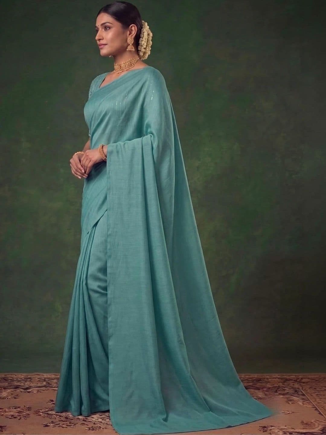 SAMANTHA Poly Georgette Saree thumbnail 6
