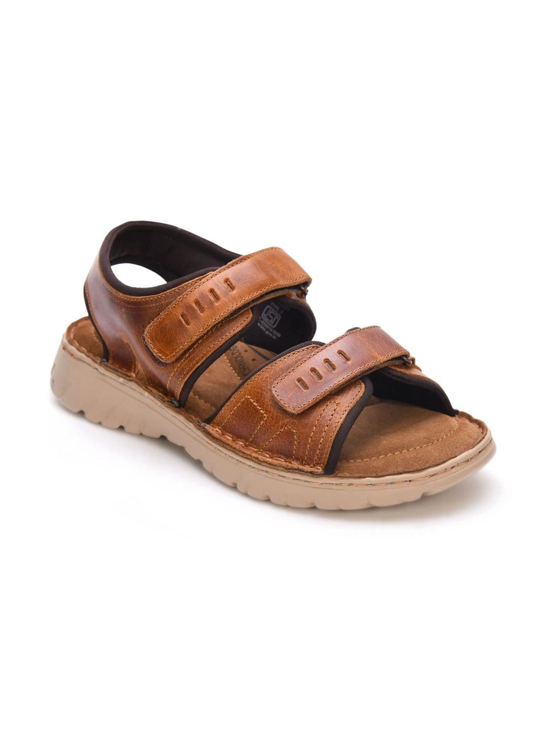 Mardi Gras Men Leather Comfort Sandals thumbnail 4