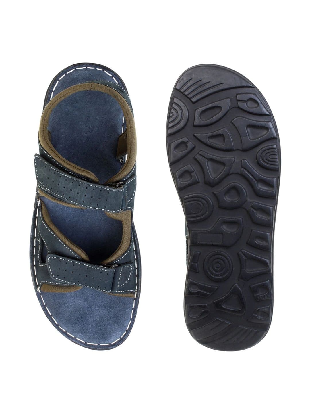 Mardi Gras Men Leather Comfort Sandals thumbnail 6