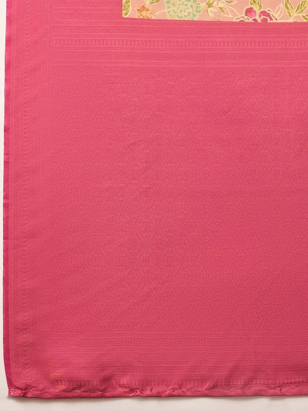 Anouk Floral Zari Silk Blend Designer Banarasi Saree thumbnail 7