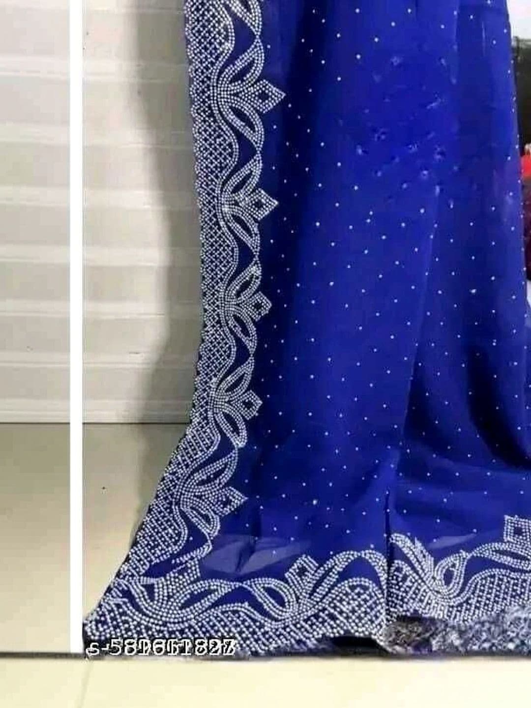 RENBRIZA Poly Georgette Saree thumbnail 2