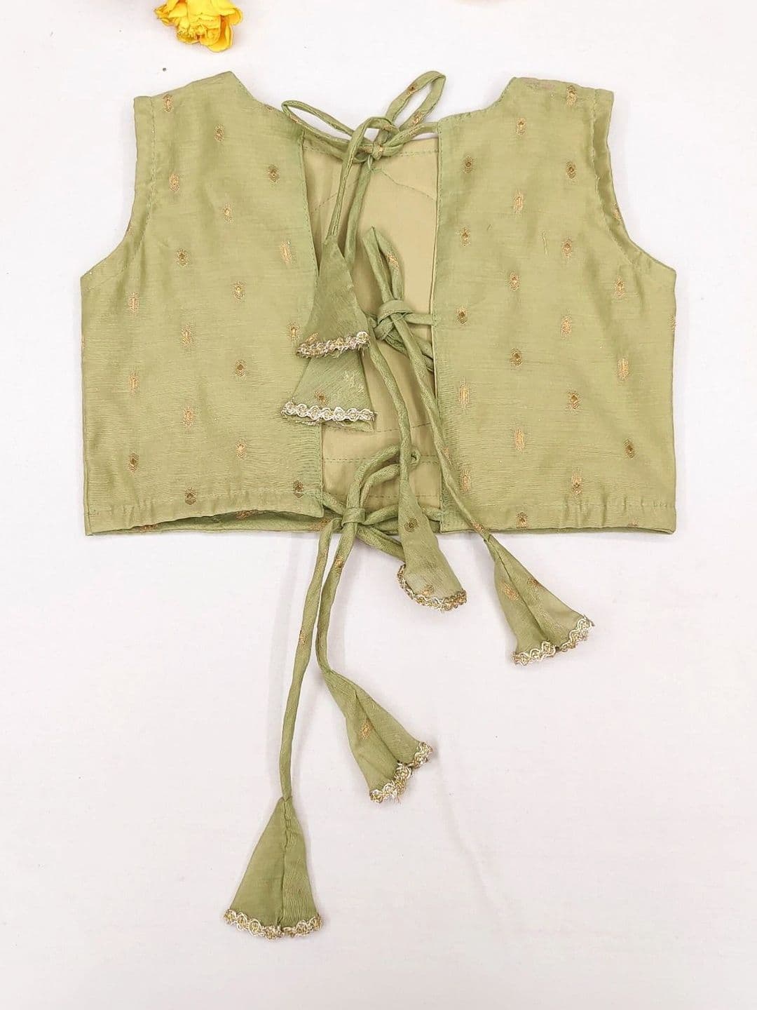 Sangria Girls Embroidered Thread Work Ready to Wear Lehenga & Blouse With Dupatta thumbnail 5