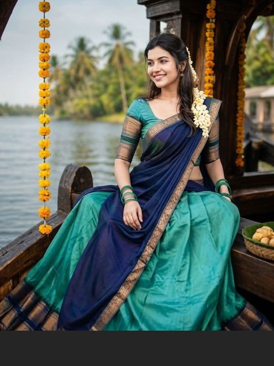 JIVUBA Ready to Wear Lehenga & Unstitched Blouse With Dupatta thumbnail 3