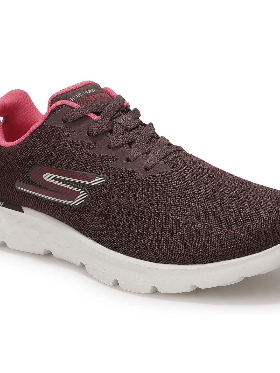 Skechers Women Red Mesh Running SOLE Non-Marking Shoes - view 1