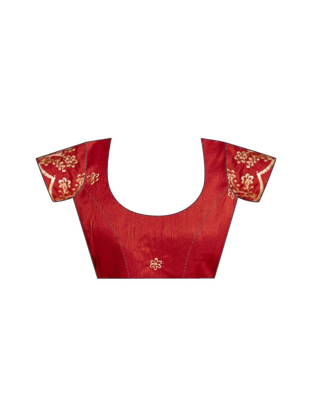 DRIP CHOWK Bandhani Embroidered Pure Georgette Fusion Bandhani Saree thumbnail 3