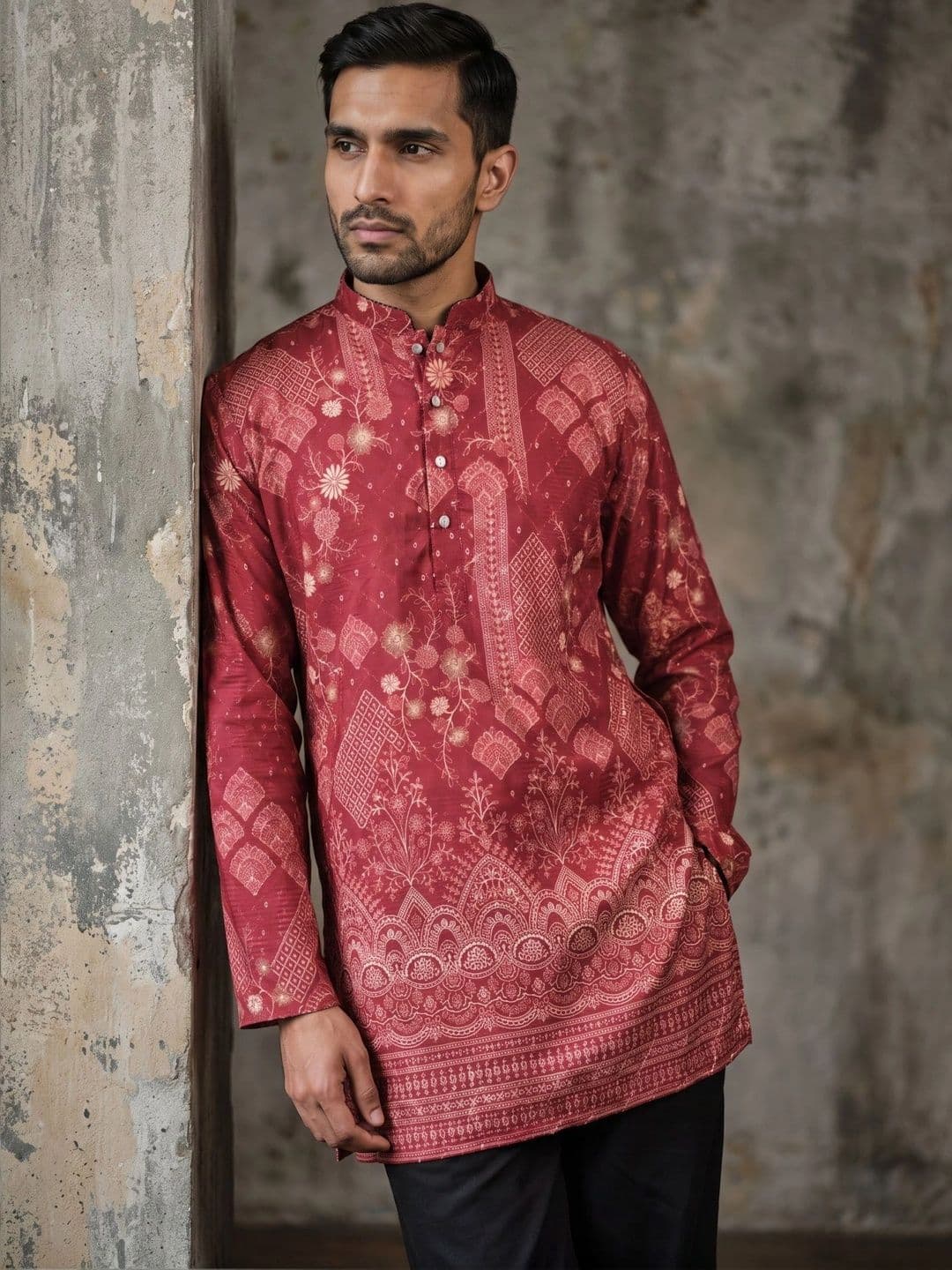 Jompers Men Ethnic Motifs Printed Kurta - view 1