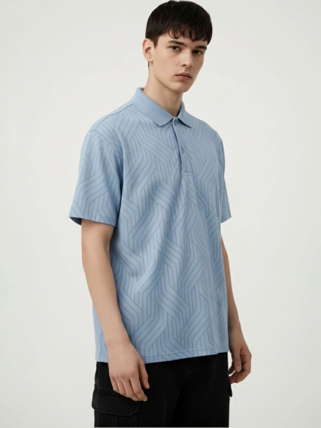 HERE&NOW Men Polo Collar T-shirt thumbnail 3