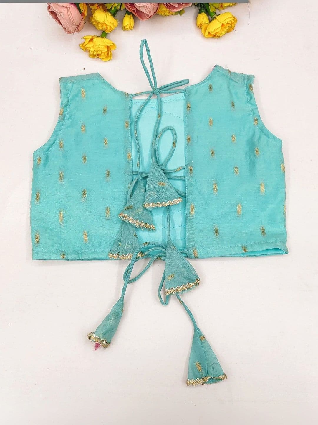 Sangria Girls Embroidered Thread Work Ready to Wear Lehenga & Blouse With Dupatta thumbnail 4