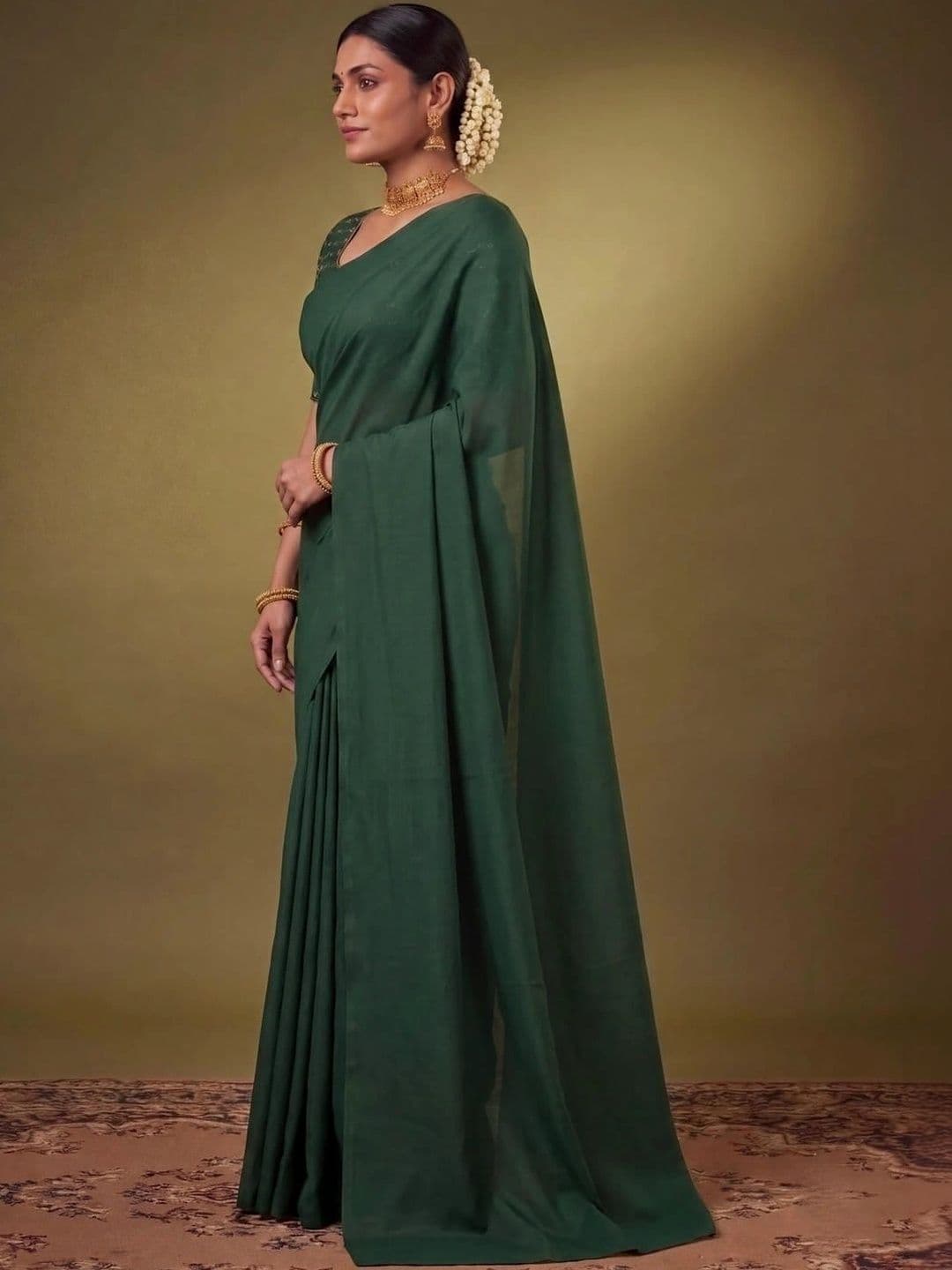 SAMANTHA Embroidered Poly Georgette Saree thumbnail 3