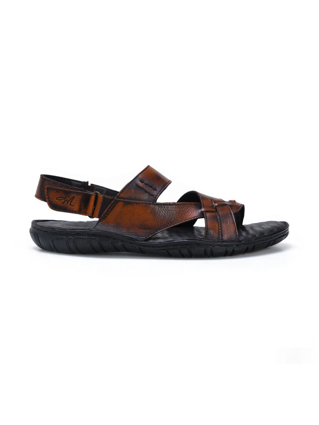 Mardi Gras Men Leather Comfort Sandals thumbnail 5
