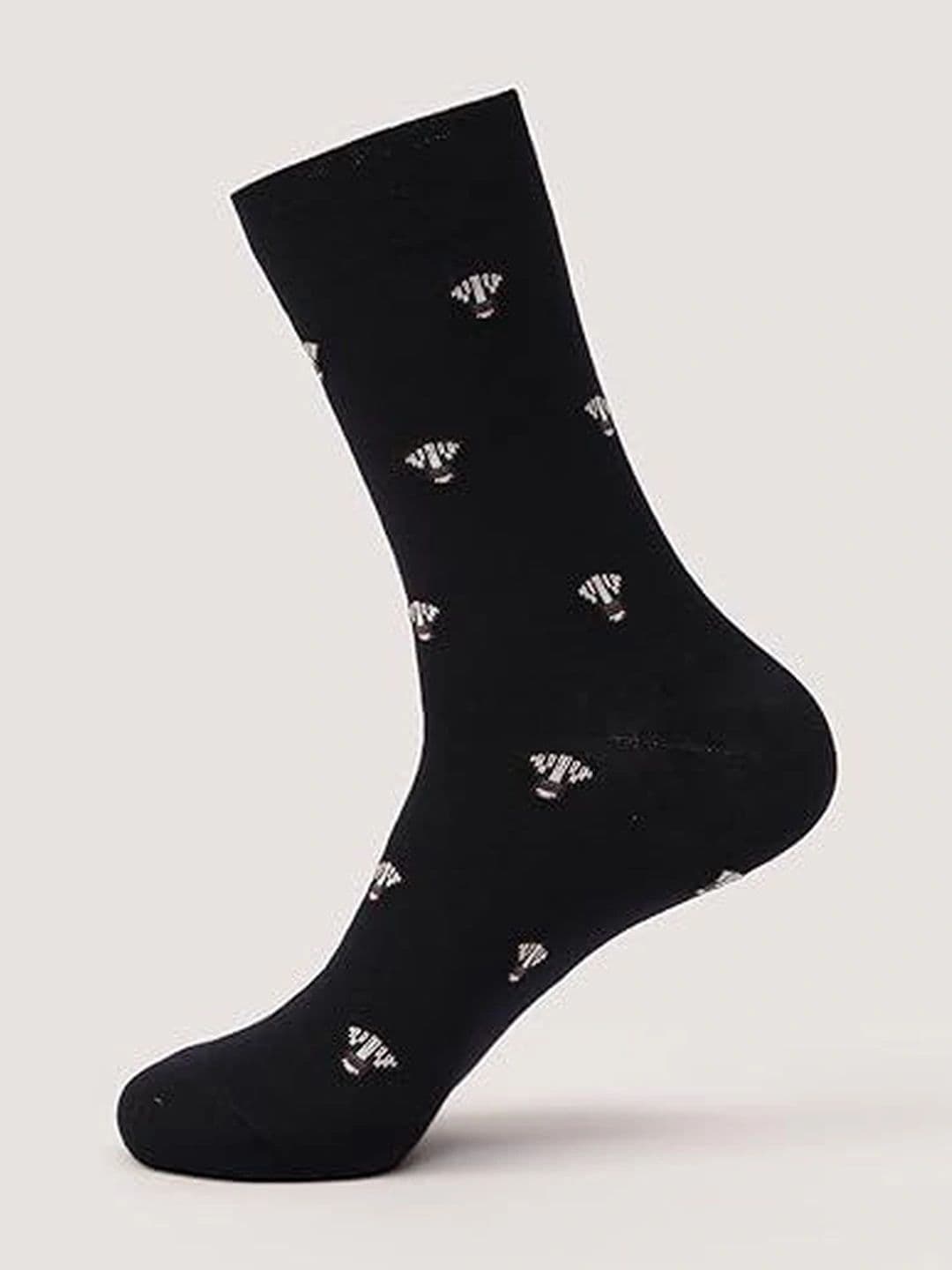 Activian Men Patterned Calf Length Cotton Socks thumbnail 2