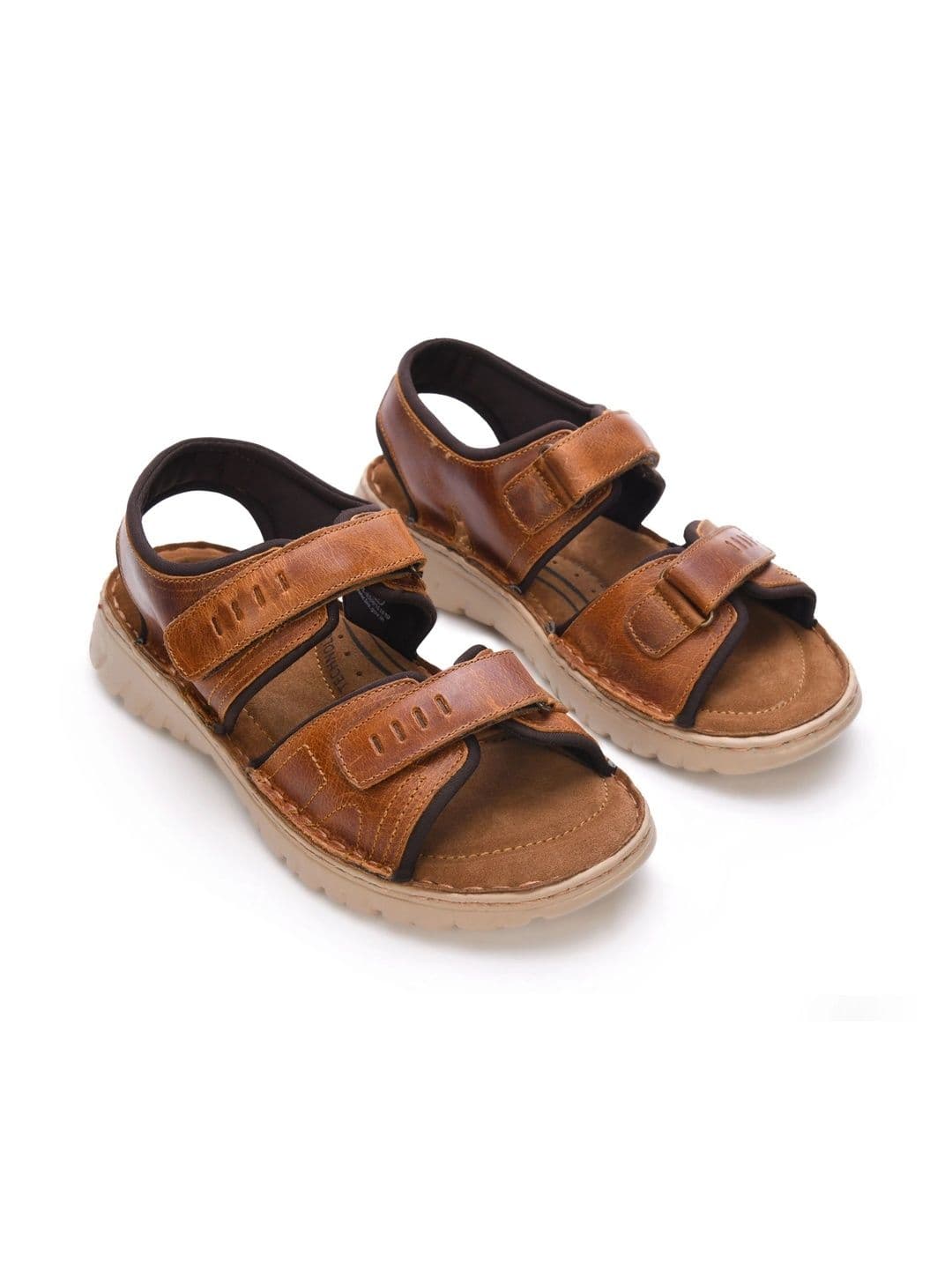 Mardi Gras Men Leather Comfort Sandals thumbnail 5