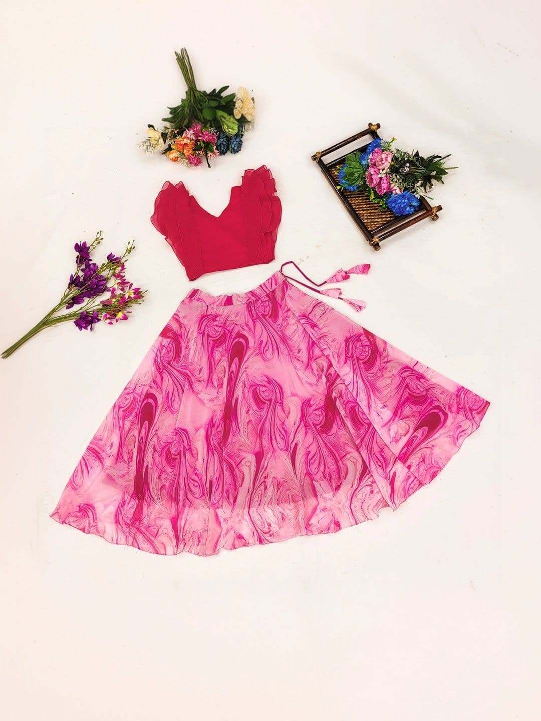 Sangria Girls Ready to Wear Lehenga & thumbnail 5