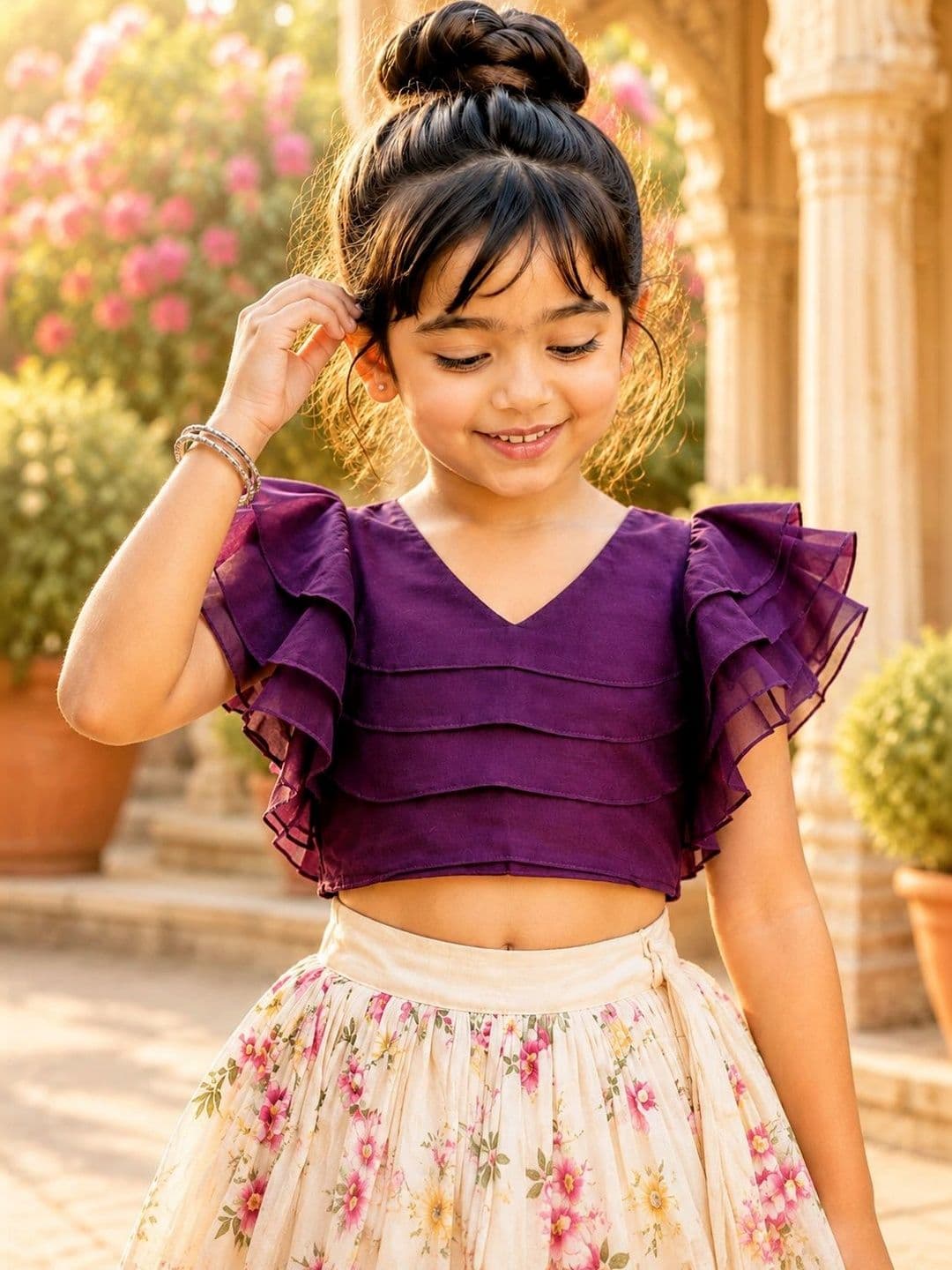 Sangria Girls Ready to Wear Lehenga & thumbnail 3