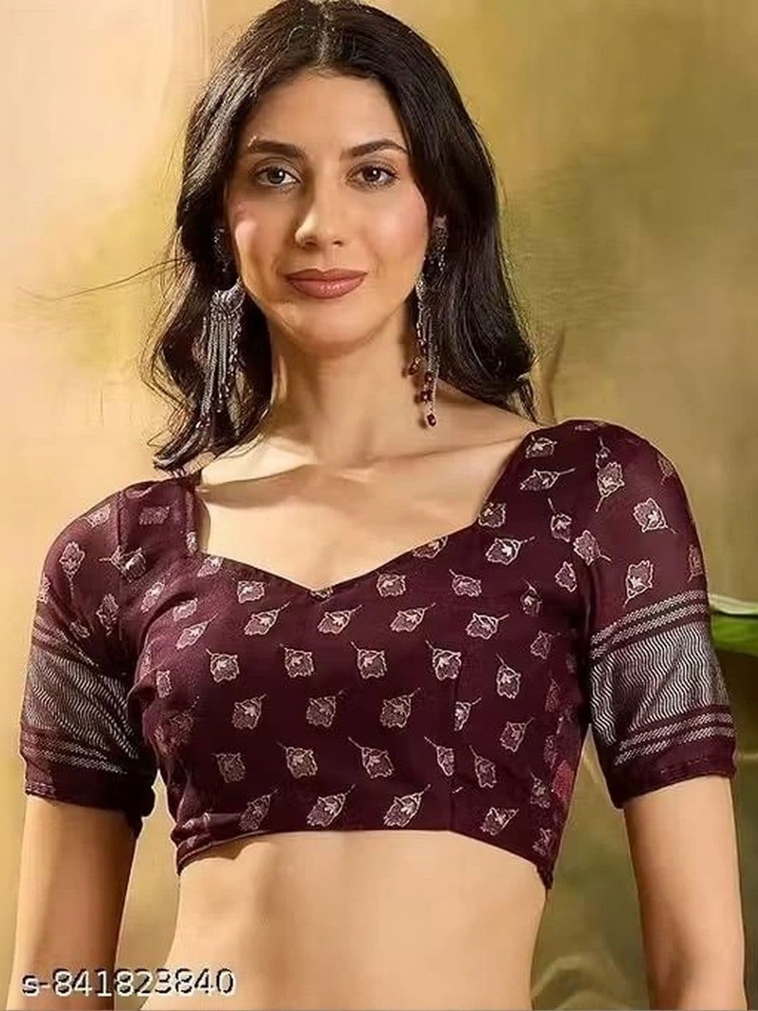 RENBRIZA Floral Poly Georgette Saree thumbnail 3