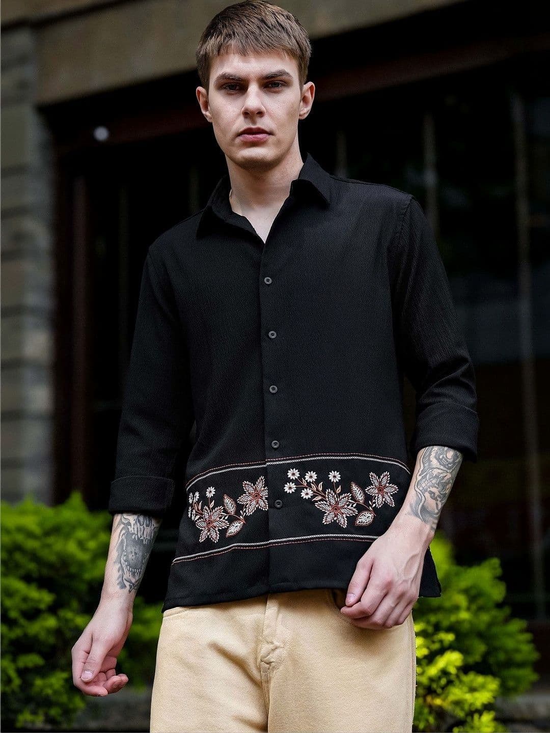 Eszett Men Floral Casual Shirt thumbnail 3