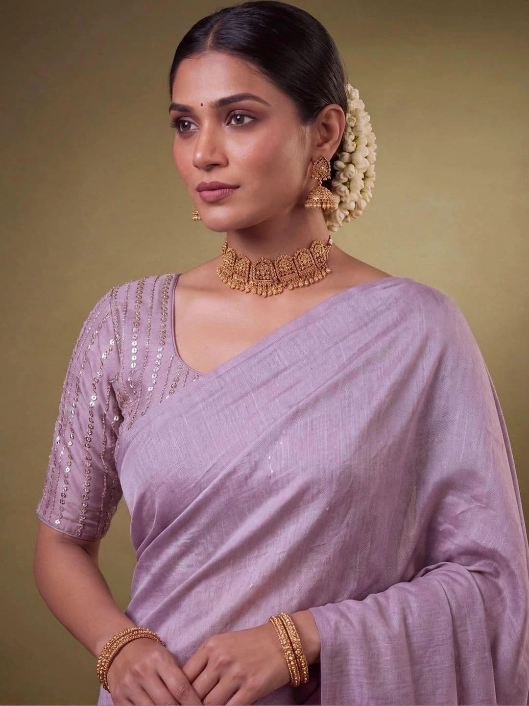 SAMANTHA Poly Georgette Saree thumbnail 6