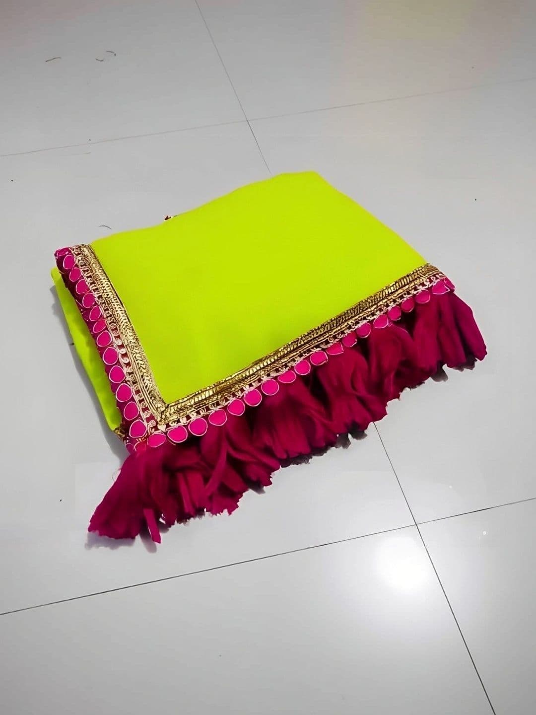 RENBRIZA Poly Georgette Saree thumbnail 3