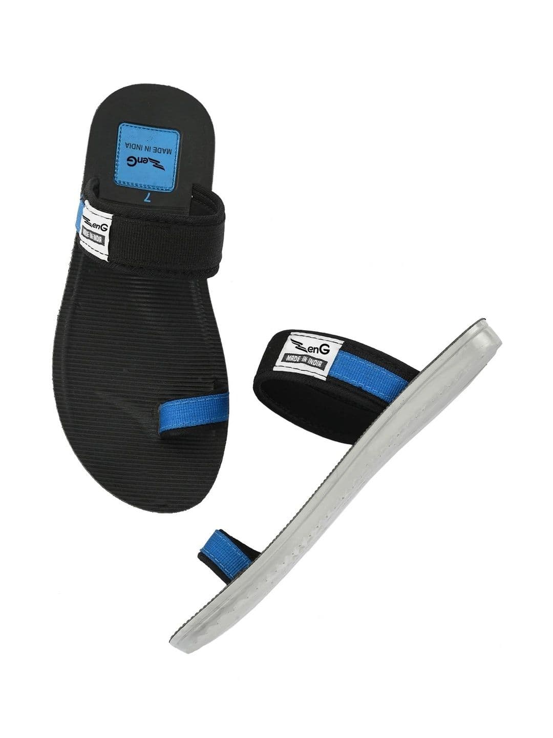 ZENG Men Colourblocked Thong Flip-Flops thumbnail 2