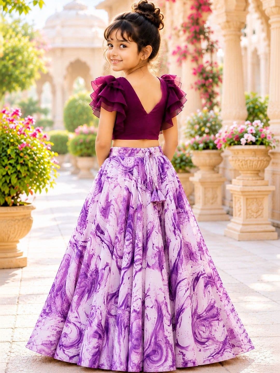 Sangria Girls Ready to Wear Lehenga & thumbnail 6