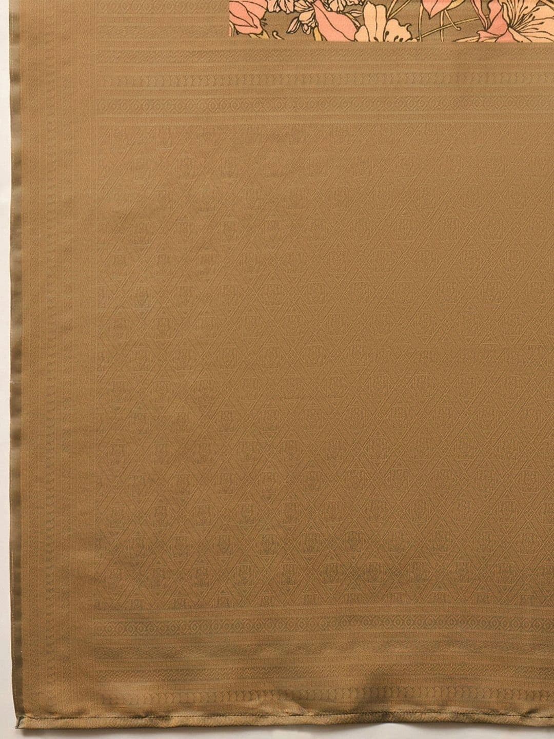 Anouk Floral Zari Silk Blend Designer Banarasi Saree thumbnail 7
