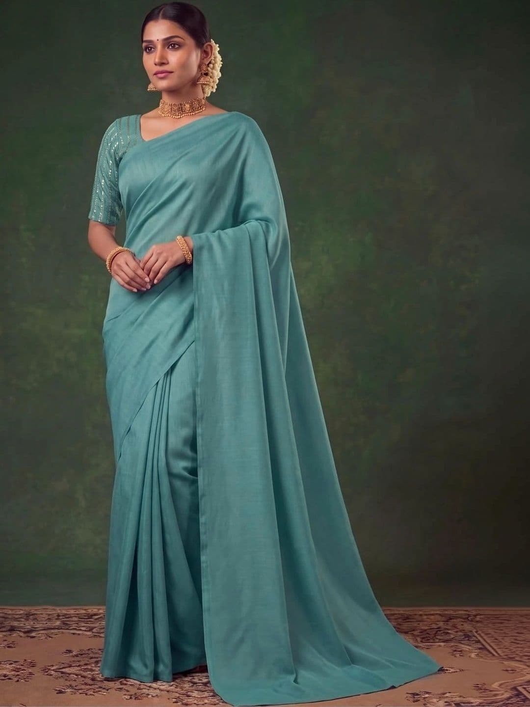 SAMANTHA Poly Georgette Saree - view 1