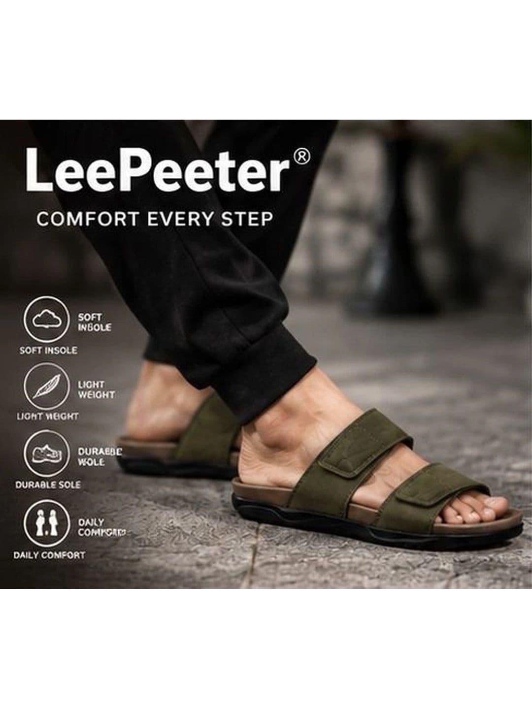 LEEPEETER Men Comfort Sandals thumbnail 3