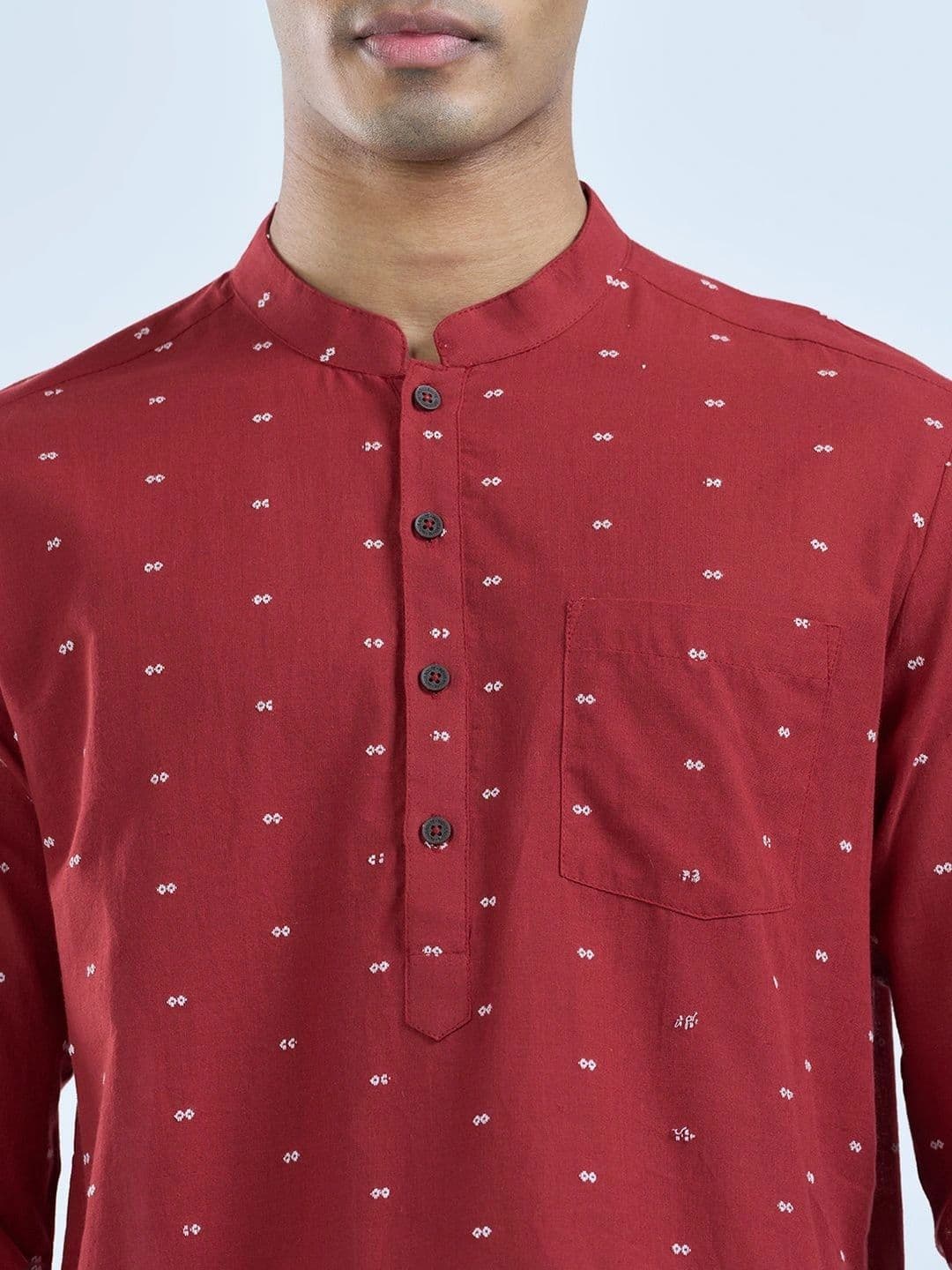 indus route by Pantaloons Men Ethnic Motifs Printed Kurta thumbnail 5