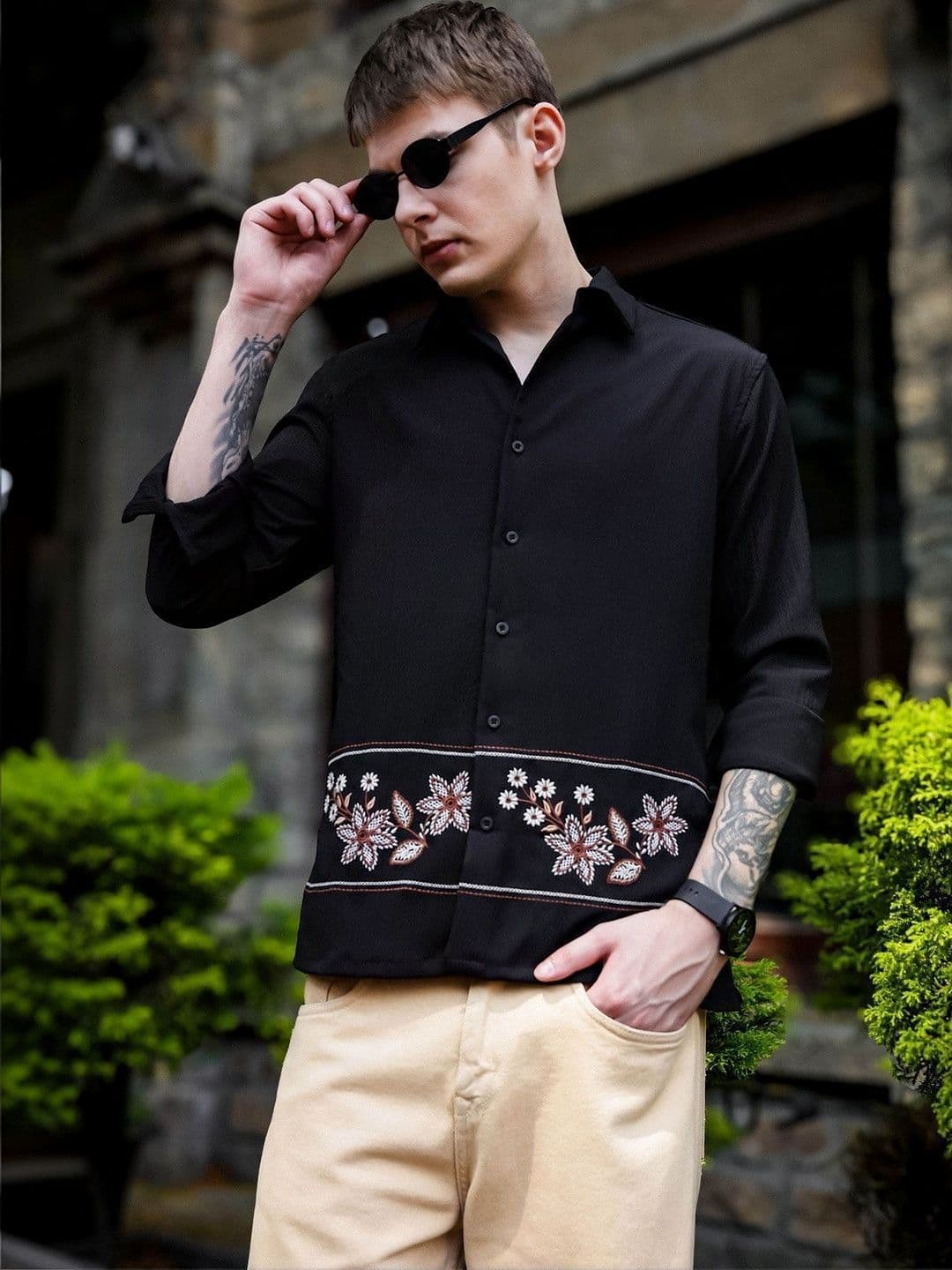 Eszett Men Floral Casual Shirt thumbnail 5