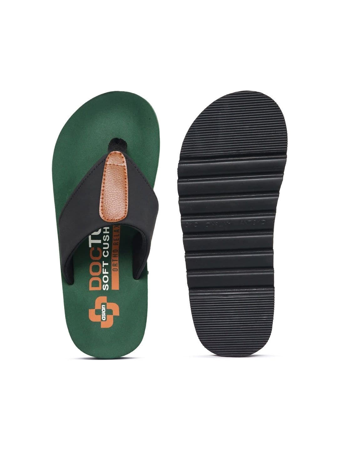 ASIAN Men Colourblocked Thong Flip-Flops thumbnail 6