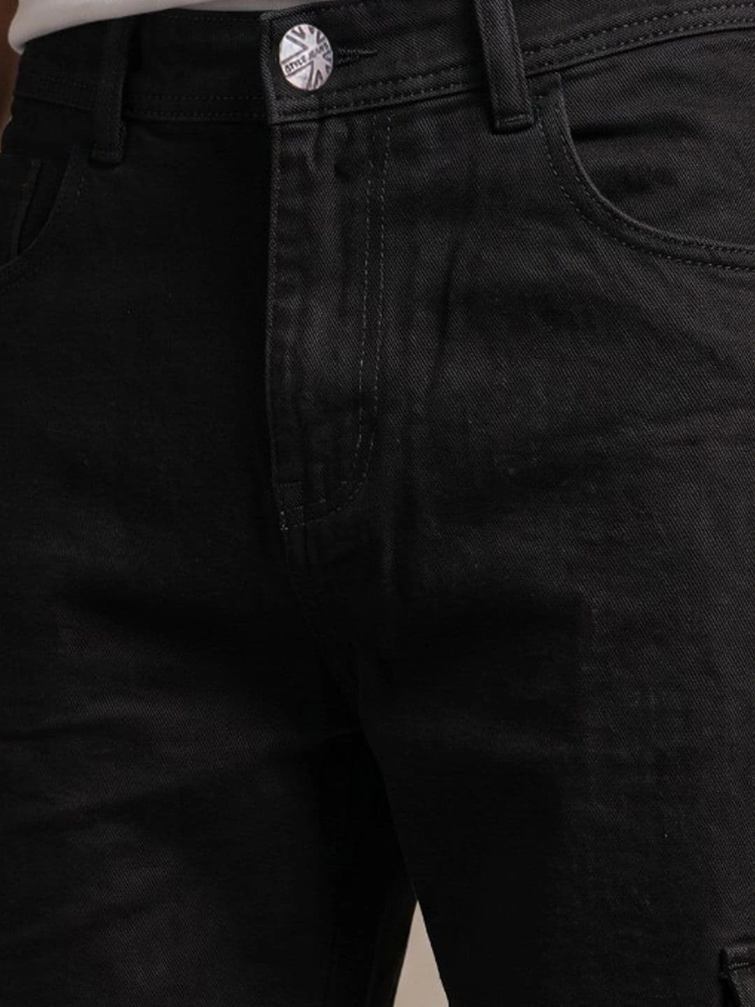 Kook N Keech Men Classic Regular Fit Mid-Rise Coated Stretchable Jeans thumbnail 5