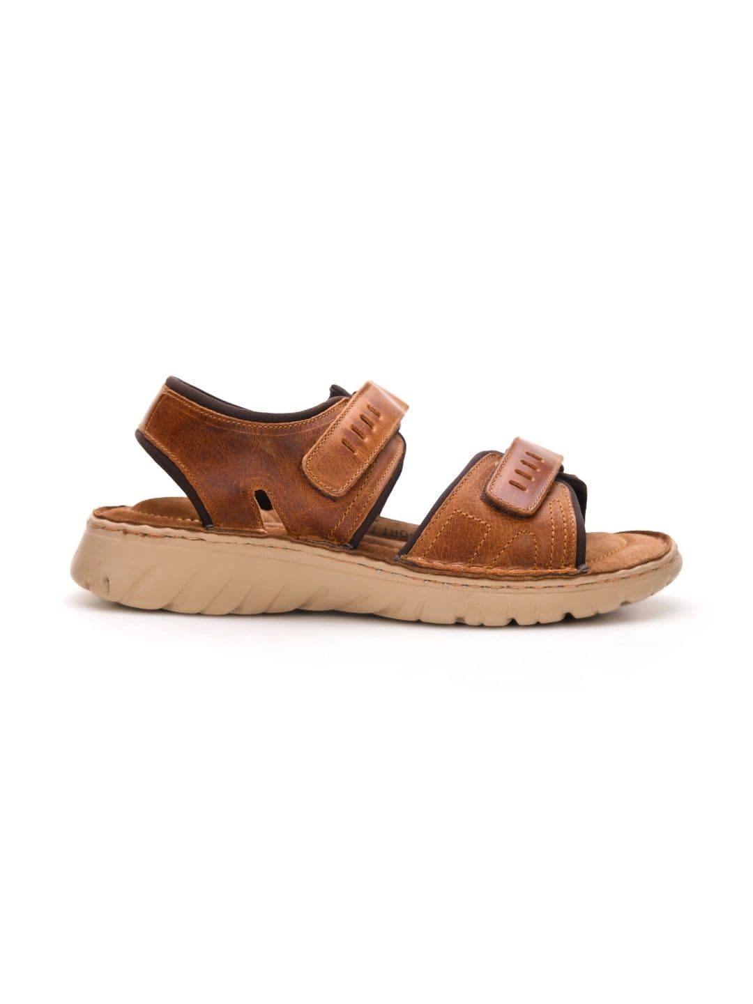 Mardi Gras Men Leather Comfort Sandals thumbnail 3